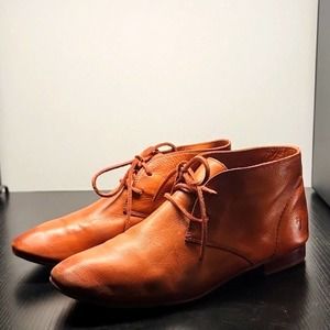 Frye Women's Lace-Up Ankle Boots in Rich Brown